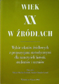 Wiek XX w źródłach