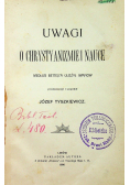 Uwagi o chrystyanizmie i nauce 1906r