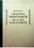 Cracovia impressorium XV et XVI  Saeculorum reprint z 1922 r