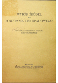 Wybór źródeł do Powstania Listopadowego