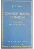 Common errors in english