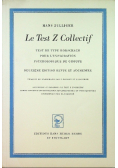 Le test Z collectif