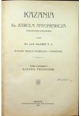 Kazania ks Karola Antoniewicza 1906 r