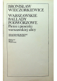 Warszawskie ballady podwórzowe