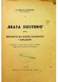 Beata Solitudo czyli rekolekcje dla rodzin zakonnych i kapłanów 1935 r.