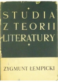 Studia z teorii literatury