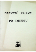 Nazywać rzeczy po imieniu