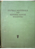 Studia i materiały do historii sztuki wojennej tom 1