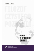 Filozof czystego poznania