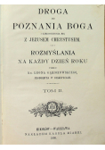 Droga do Poznania Boga Tom II 1905 r