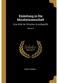Einleitung in Die Moralwissenschaft