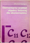Elementarny wykład algebry liniowej dla ekonomistów