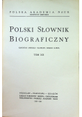 Polski Słownik Biograficzny tom XII