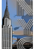 Iconic Chrysler Building New York City Sir Michael Huhn Artist Drawing Journal