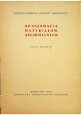 Konserwacja materiałów archiwalnych