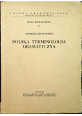 Polska terminologia gramatyczna