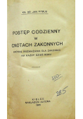 Postęp codzienny w cnotach zakonnych 1933 r