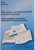 Wzory polskich i niemieckich dokumentów do ćwiczeń translacyjnych