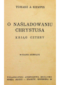 O naśladowaniu Chrystusa 1938 r.