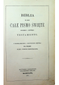 Biblia to jest całe Pismo Święte Starego i Nowego Testamentu