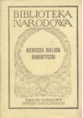 Niemiecka ballada romantyczna