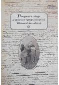 Pamiętniki i relacje w zbiorach rękopiśmiennych Biblioteki Narodowej