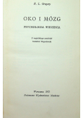Oko i mózg Psychologia widzenia