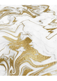 Liquid Gold Marble Composition Notebook - Large Ruled Notebook - 8x10 Lined Notebook (Softcover Journal / Notebook / Diary)