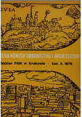 Teka komisji urbanistyki i architektury, tom X