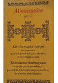 Montesquieu Charles - Myśli