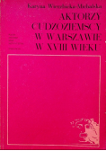 Aktorzy cudzoziemscy w Warszawie w XVIII wieku
