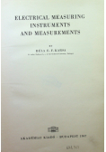 Electrical measuring instruments and measurements