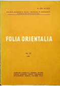 Folia Orientalia Vol XXIV