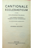 Cantionale ecclesiasticum 1925r.