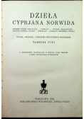 Dzieła Cypriana Norwida 1934 r