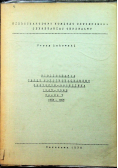 Bibliografia obozu koncentracyjnego Oświęcim Brzezinka 1945 - 1969 Część V