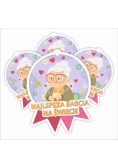 Medal papierowy - Najlepsza Babcia 4szt