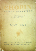 Chopin Dzieła wszystkie X Mazurki