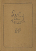 Orzeszkowa Listy Zebrane Tom I