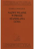 Nazwy własne w prozie Stanisława Lema