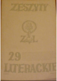 Zeszyty literackie 29