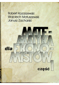 Matematyka dla ekonomistów Część 1