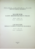 Słownik łaciny średniowiecznej w Polsce tom VII zeszyt 5