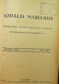 Sodalis Marianus Miesięcznik Organ Sodalicyj Polskich  1934 r.