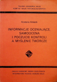 Informacje oceniające samoocena i poczucie