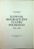 Słownik biograficzny teatru polskiego