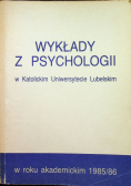 Wykłady z psychologii w Katolickim Uniwersytecie Lubelskim 1985 86