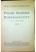 Polski słownik biograficzny tom VII