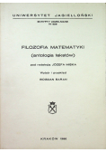 Filozofia matematyki Antologia tekstów