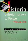 Historia ustroju i prawa w Polsce 1772  1795  1918